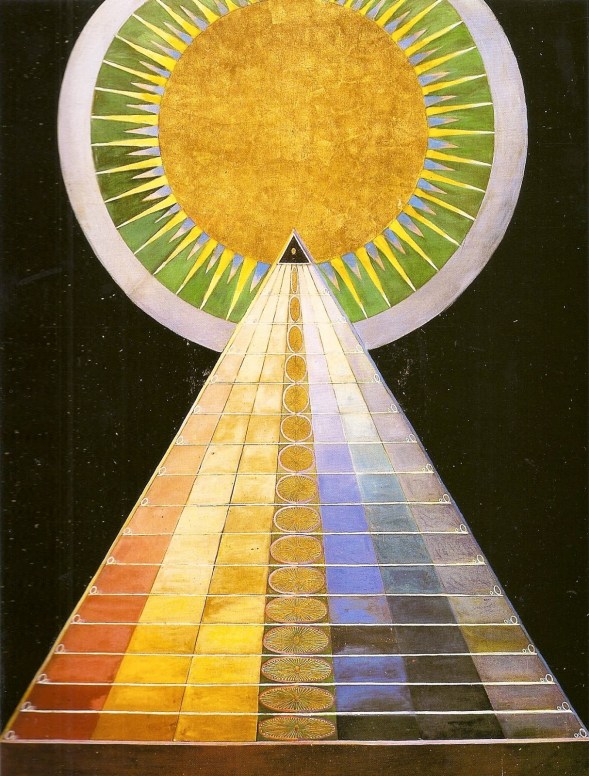 Klint - Untitled 1,1915, oil on gold on canvas