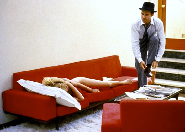 Brigitte Bardot as Camille, Michel Piccoli as Paul Javal in Jean